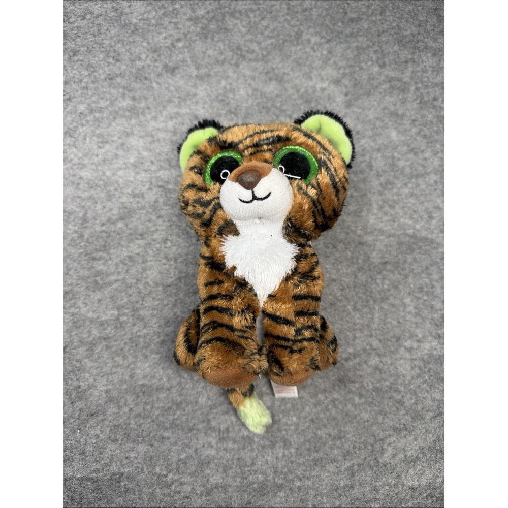 Ty Beanie Boos TIGGY the Tiger 6" Plush Stuffed Animal Toy w/ Glitter Eyes